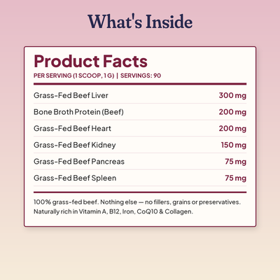 Beef Organ Bone Broth — (Grass Fed) Immune, Joint & Heart Support for Dogs