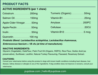 Allergy & Immune Support Chews - Anti-Itch, Skin Relief & Seasonal Allergy Defense for Dogs